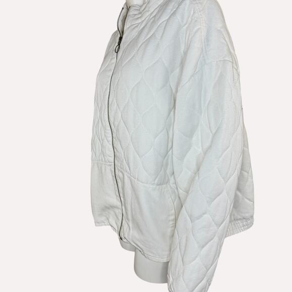 Anybody Quilted Sueded Twill Jacket Natural Womens 1X NWOT - Picture 5 of 16